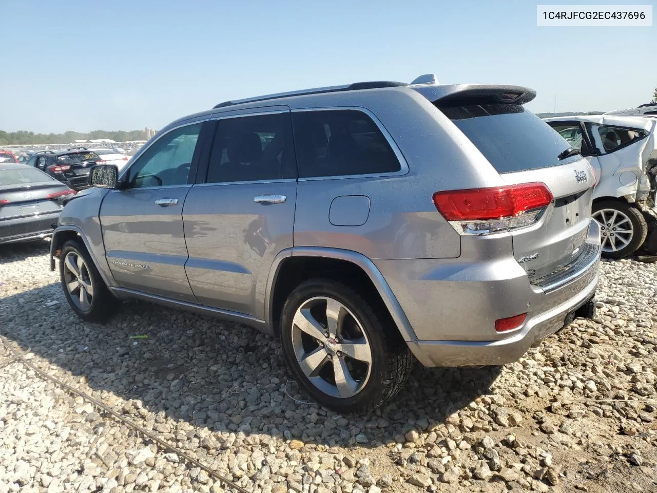 2014 Jeep Grand Cherokee Overland VIN: 1C4RJFCG2EC437696 Lot: 71592374