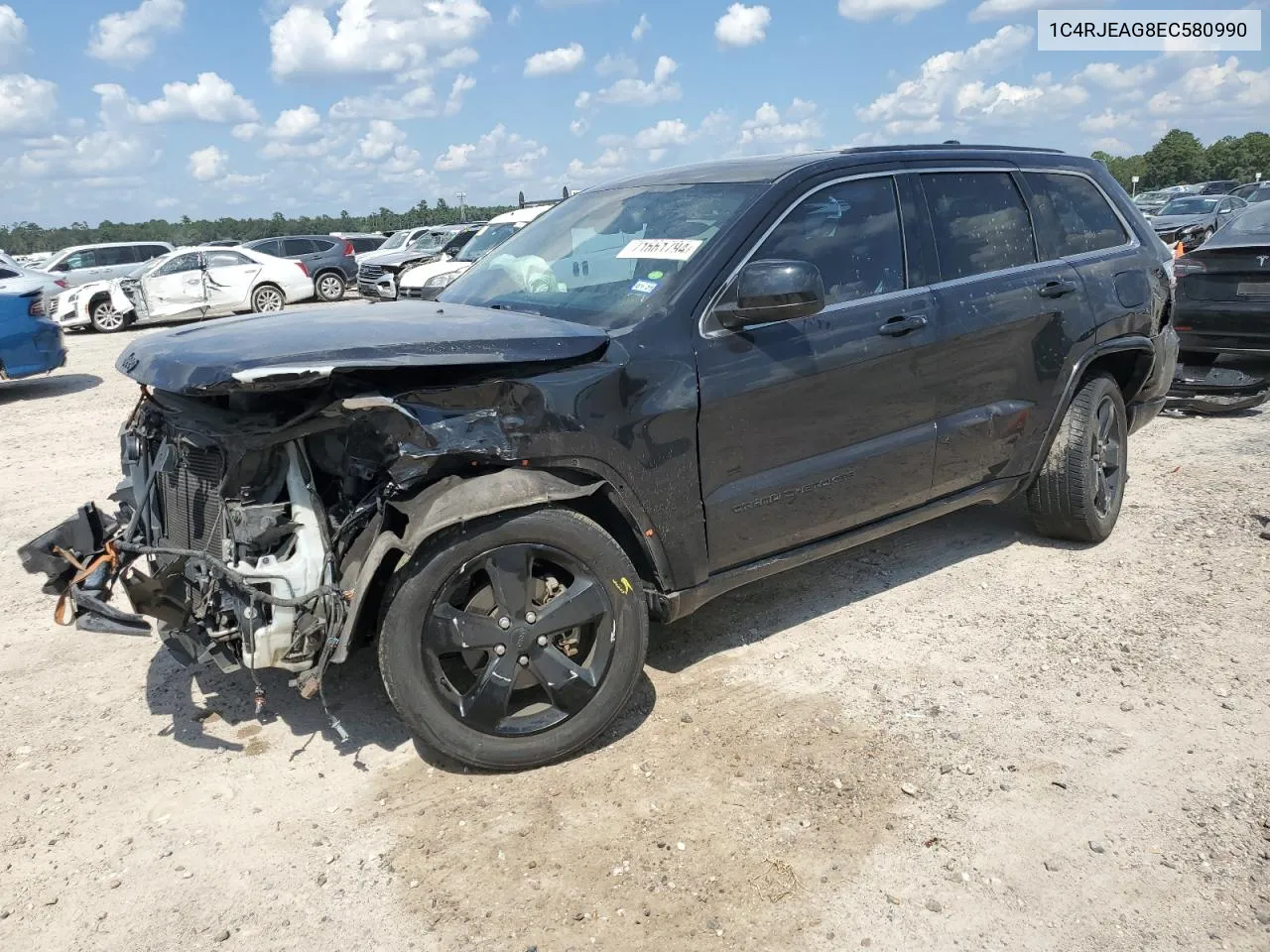 2014 Jeep Grand Cherokee Laredo VIN: 1C4RJEAG8EC580990 Lot: 71661794