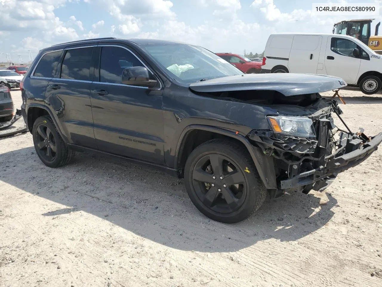 2014 Jeep Grand Cherokee Laredo VIN: 1C4RJEAG8EC580990 Lot: 71661794