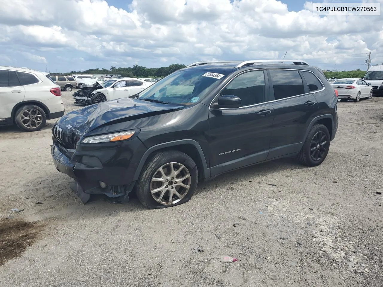 2014 Jeep Cherokee Latitude VIN: 1C4PJLCB1EW270563 Lot: 71664364