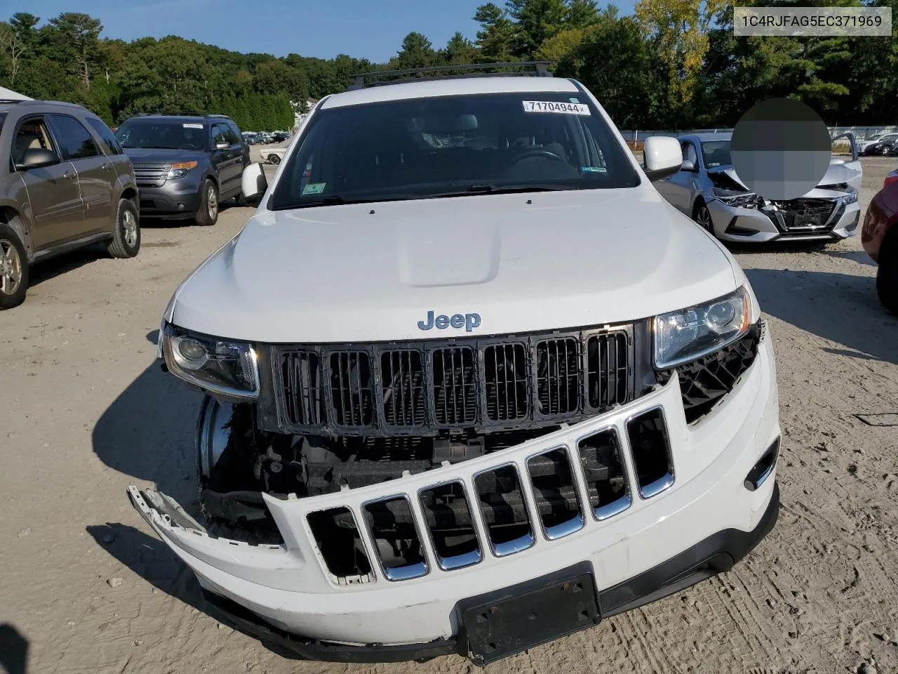 2014 Jeep Grand Cherokee Laredo VIN: 1C4RJFAG5EC371969 Lot: 71704944