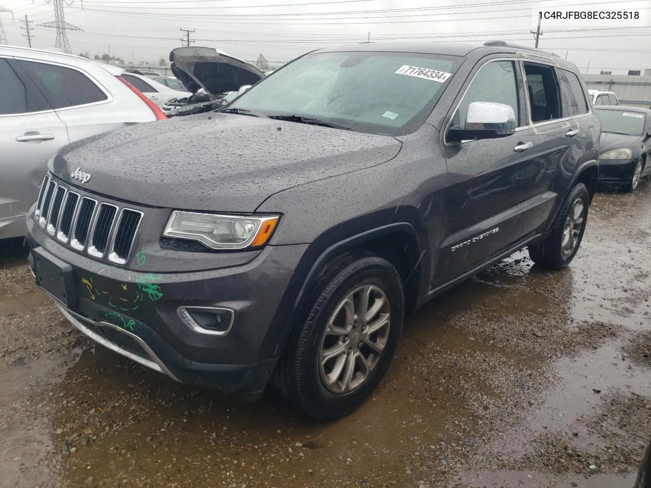 2014 Jeep Grand Cherokee Limited VIN: 1C4RJFBG8EC325518 Lot: 71764334