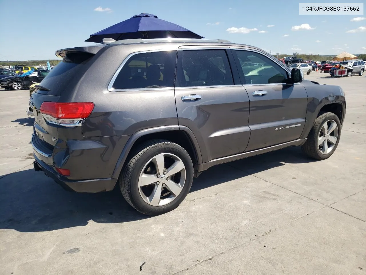 2014 Jeep Grand Cherokee Overland VIN: 1C4RJFCG8EC137662 Lot: 71798434