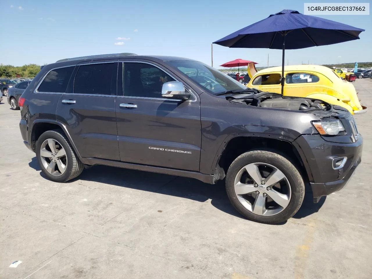 2014 Jeep Grand Cherokee Overland VIN: 1C4RJFCG8EC137662 Lot: 71798434