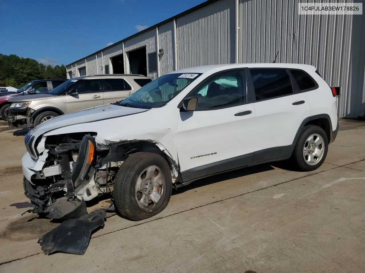 2014 Jeep Cherokee Sport VIN: 1C4PJLAB3EW178826 Lot: 72137764