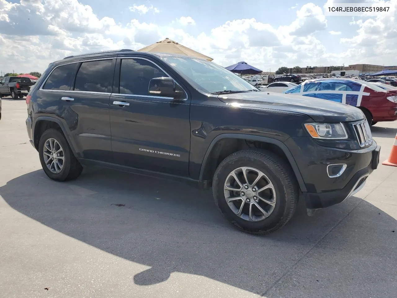 2014 Jeep Grand Cherokee Limited VIN: 1C4RJEBG8EC519847 Lot: 72197614