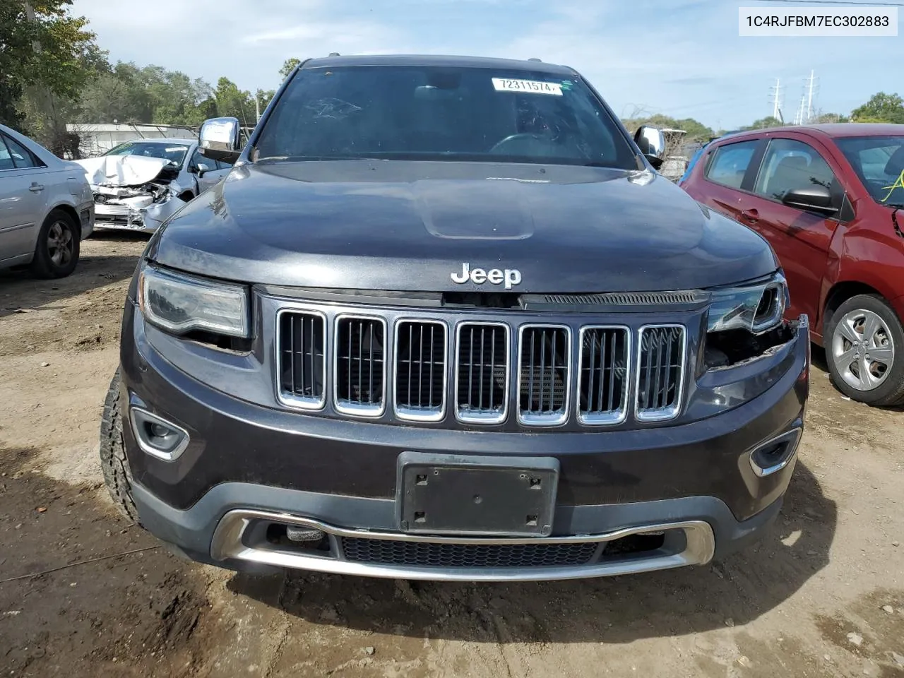 2014 Jeep Grand Cherokee Limited VIN: 1C4RJFBM7EC302883 Lot: 72311574