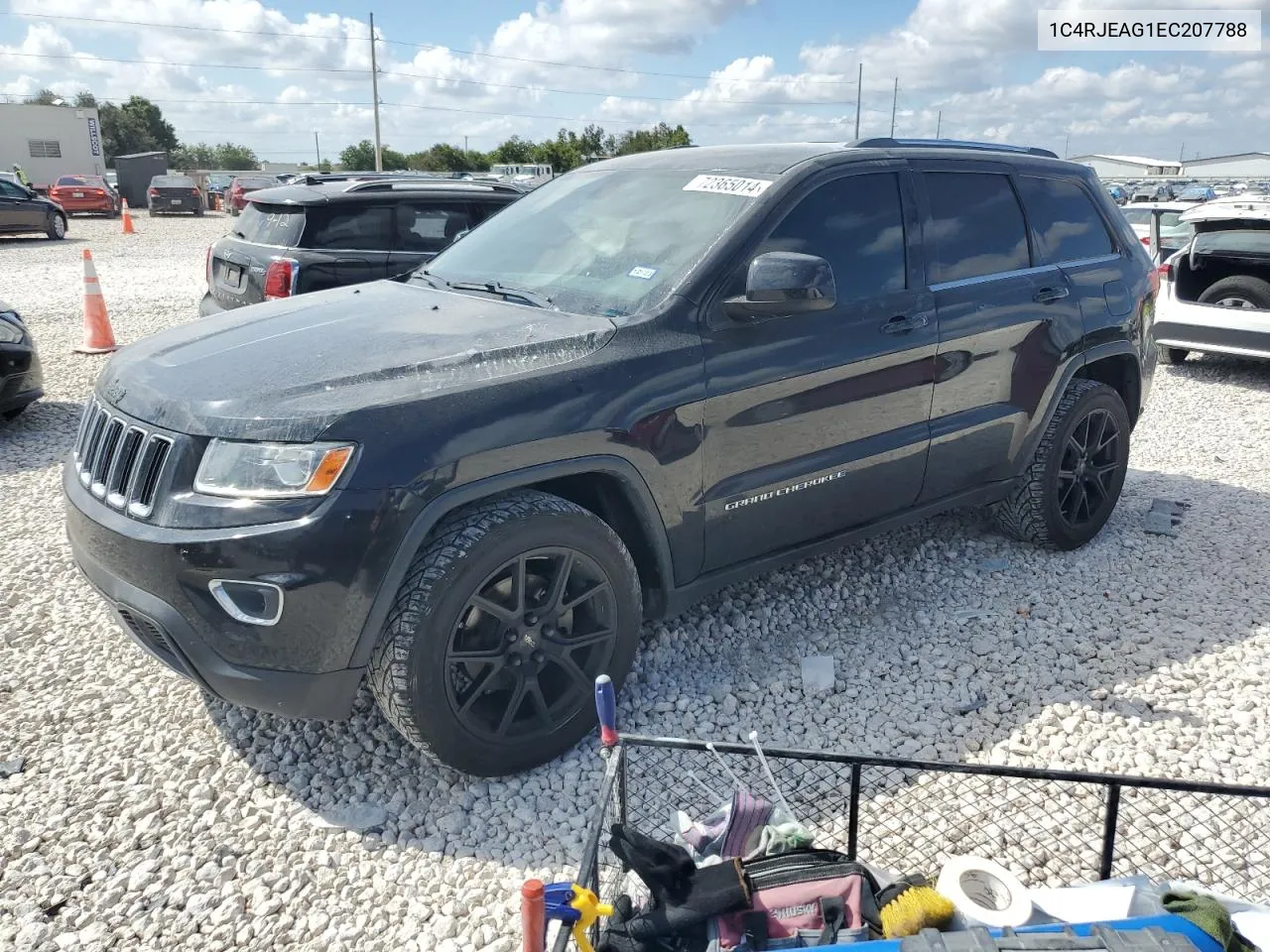 2014 Jeep Grand Cherokee Laredo VIN: 1C4RJEAG1EC207788 Lot: 72365014