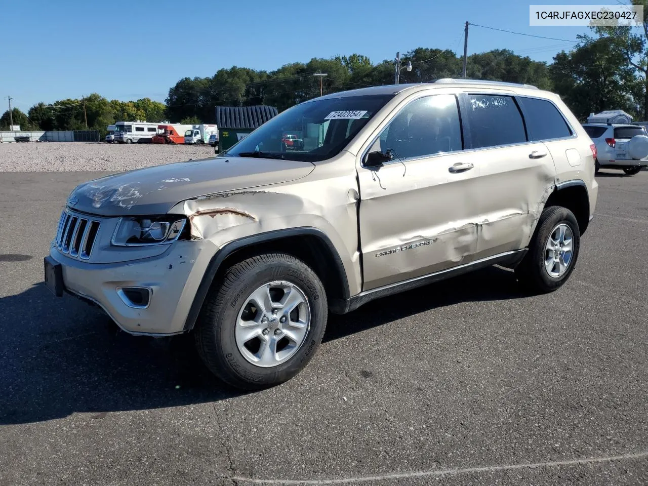 2014 Jeep Grand Cherokee Laredo VIN: 1C4RJFAGXEC230427 Lot: 72402054