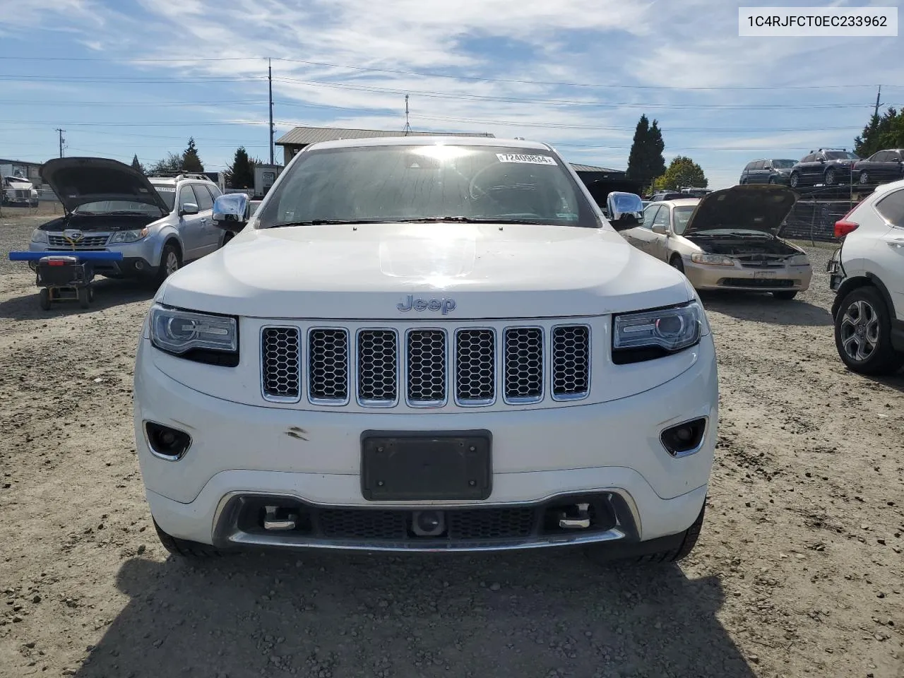 2014 Jeep Grand Cherokee Overland VIN: 1C4RJFCT0EC233962 Lot: 72409834