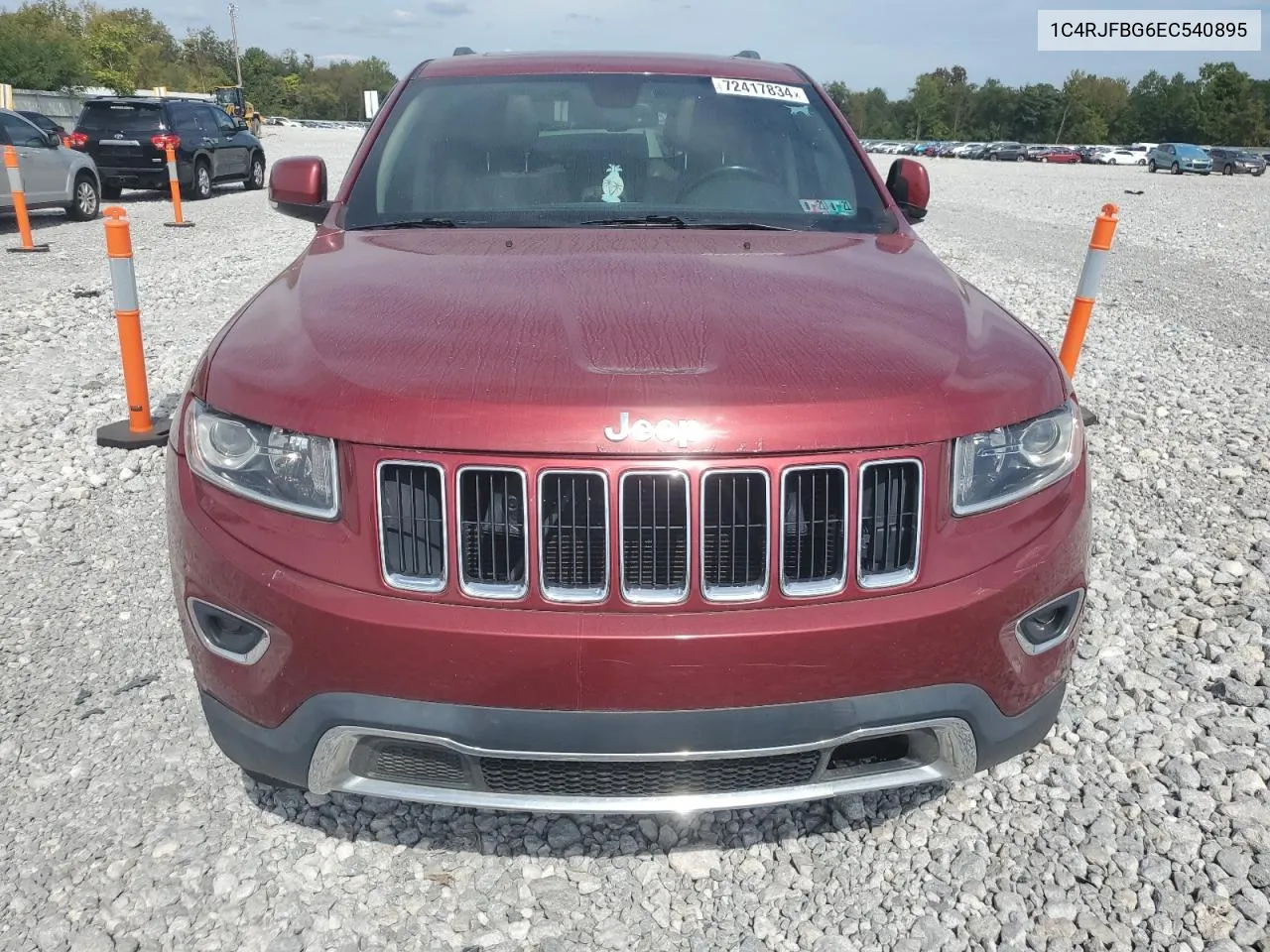 2014 Jeep Grand Cherokee Limited VIN: 1C4RJFBG6EC540895 Lot: 72417834