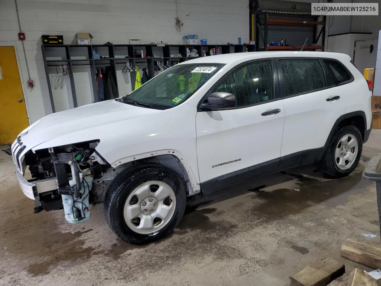 2014 Jeep Cherokee Sport VIN: 1C4PJMAB0EW125216 Lot: 72524874