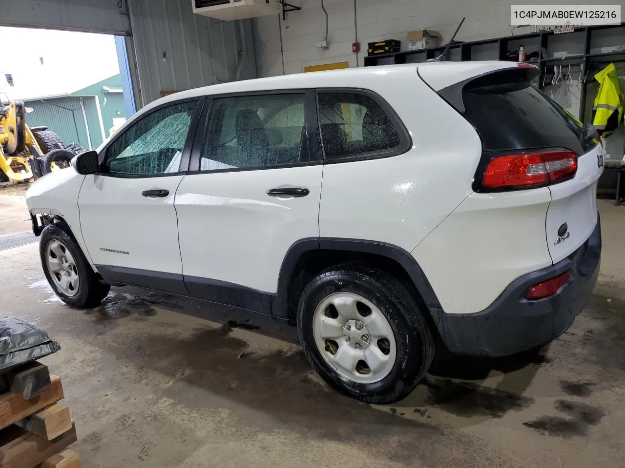 2014 Jeep Cherokee Sport VIN: 1C4PJMAB0EW125216 Lot: 72524874