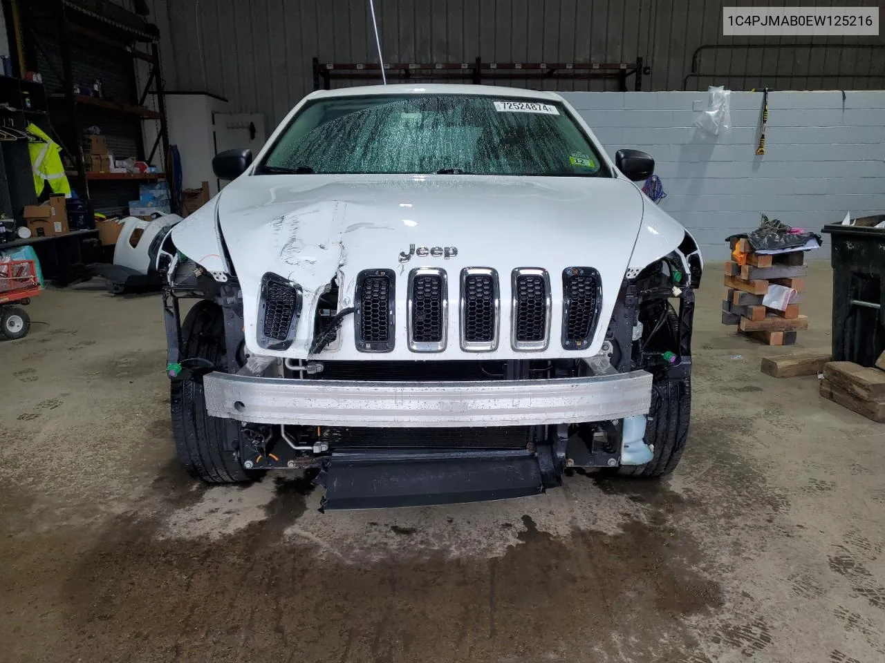 2014 Jeep Cherokee Sport VIN: 1C4PJMAB0EW125216 Lot: 72524874