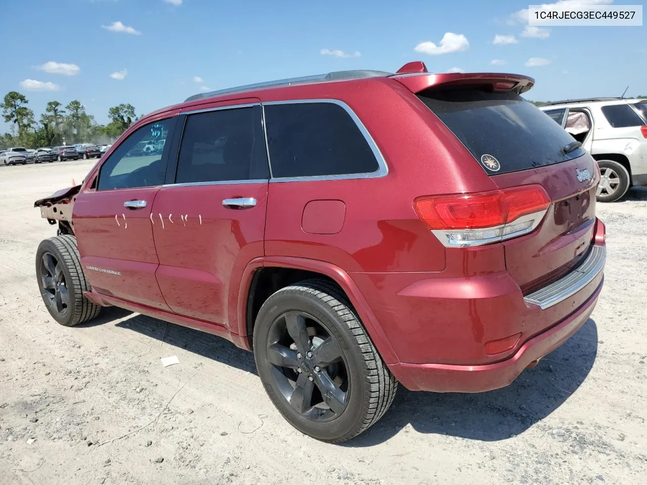 2014 Jeep Grand Cherokee Overland VIN: 1C4RJECG3EC449527 Lot: 72563594