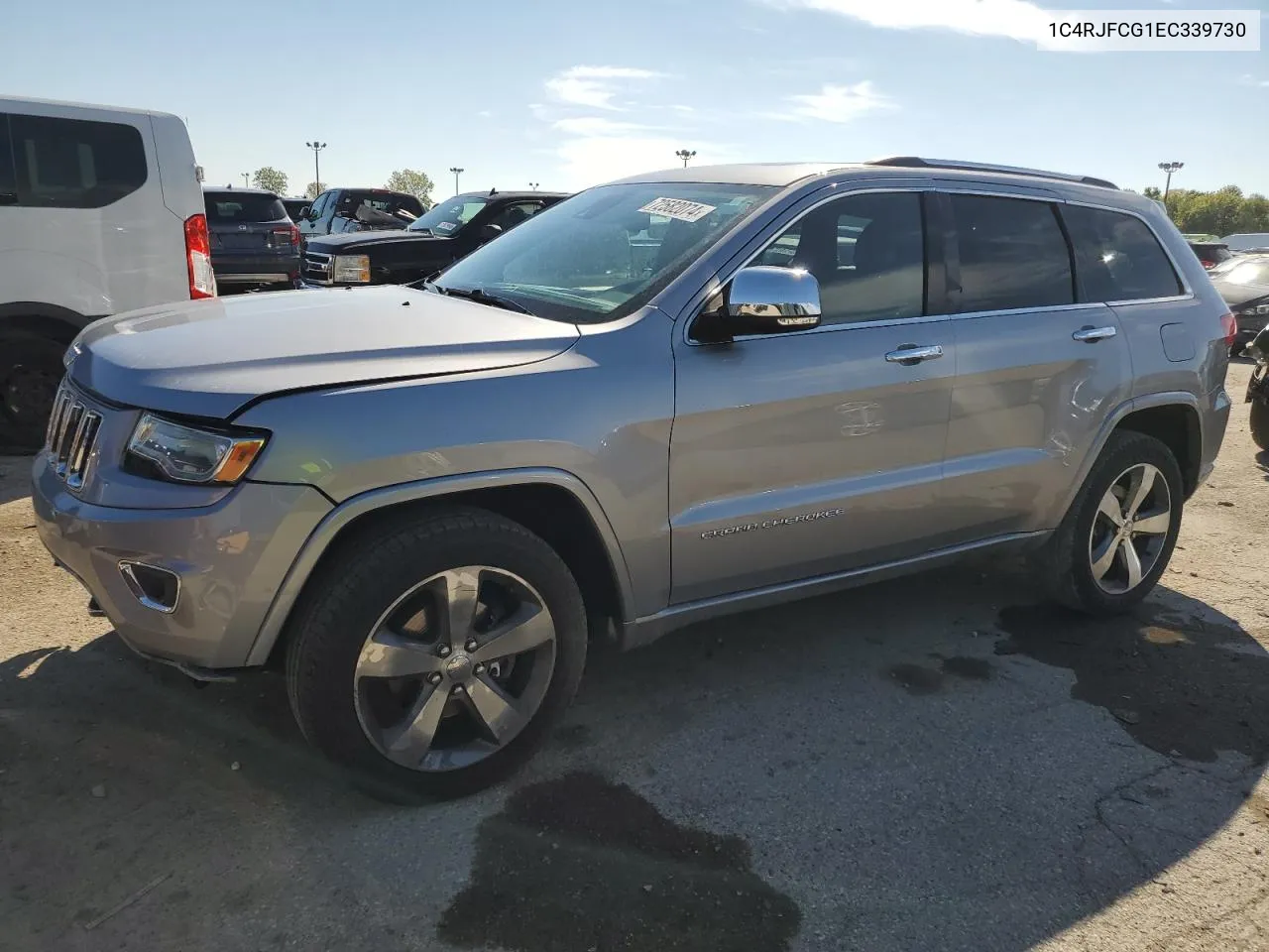 2014 Jeep Grand Cherokee Overland VIN: 1C4RJFCG1EC339730 Lot: 72582074