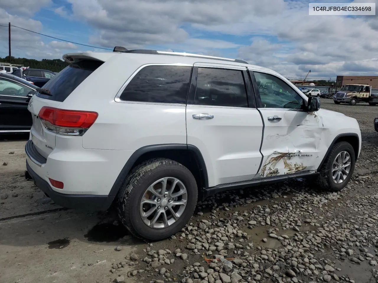 2014 Jeep Grand Cherokee Limited VIN: 1C4RJFBG4EC334698 Lot: 72727604