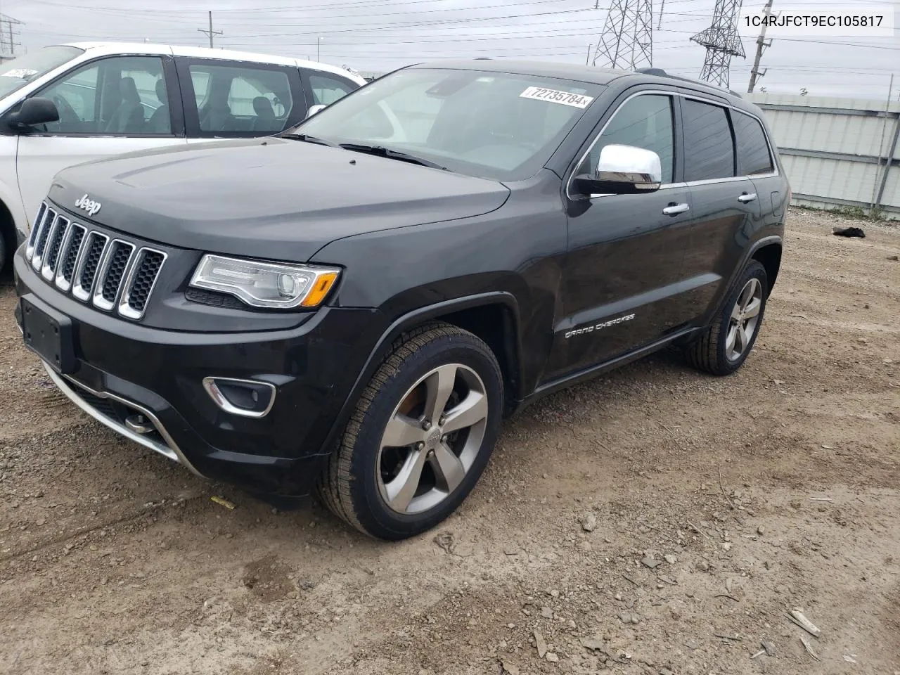 2014 Jeep Grand Cherokee Overland VIN: 1C4RJFCT9EC105817 Lot: 72735784