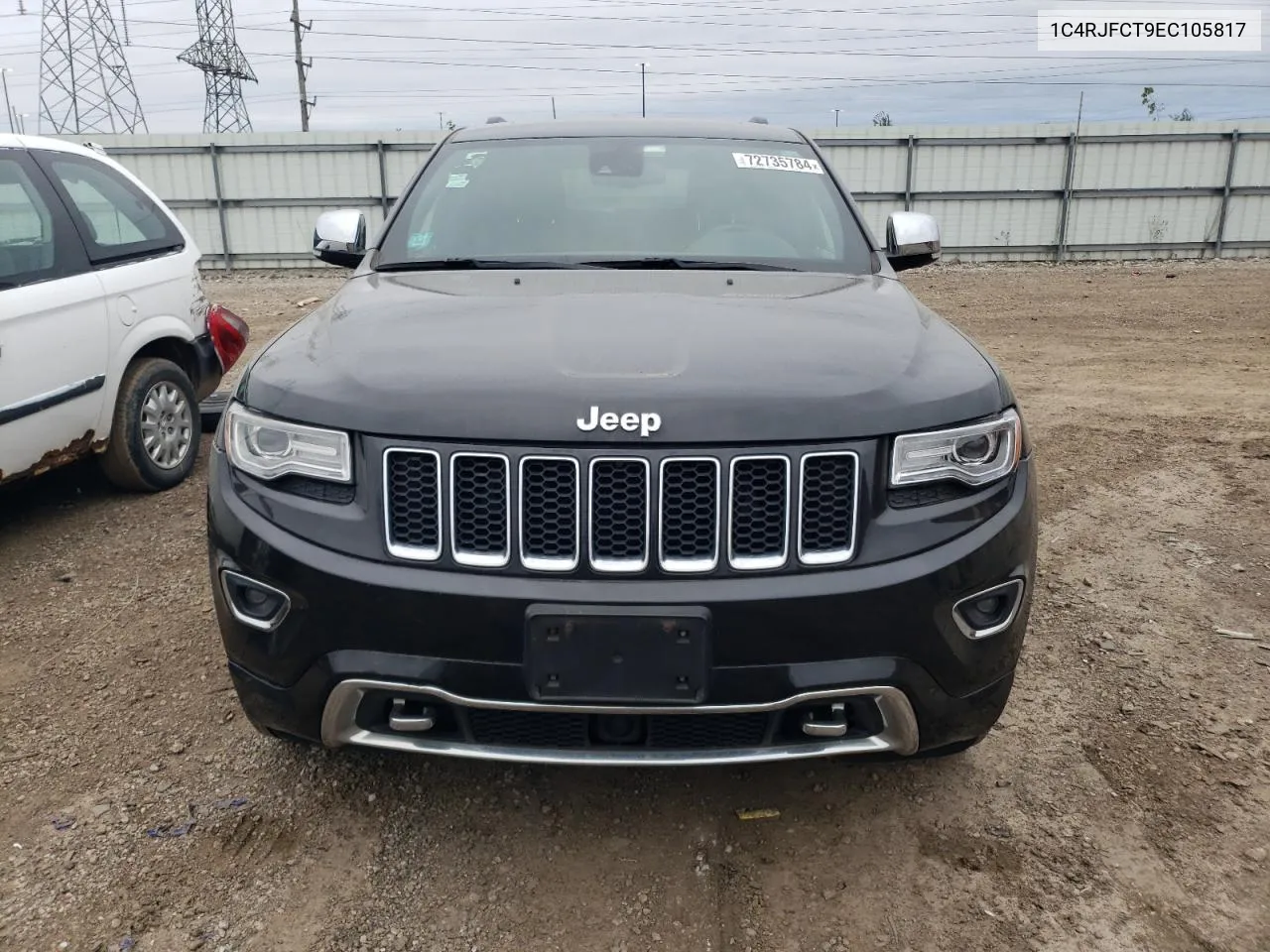 2014 Jeep Grand Cherokee Overland VIN: 1C4RJFCT9EC105817 Lot: 72735784