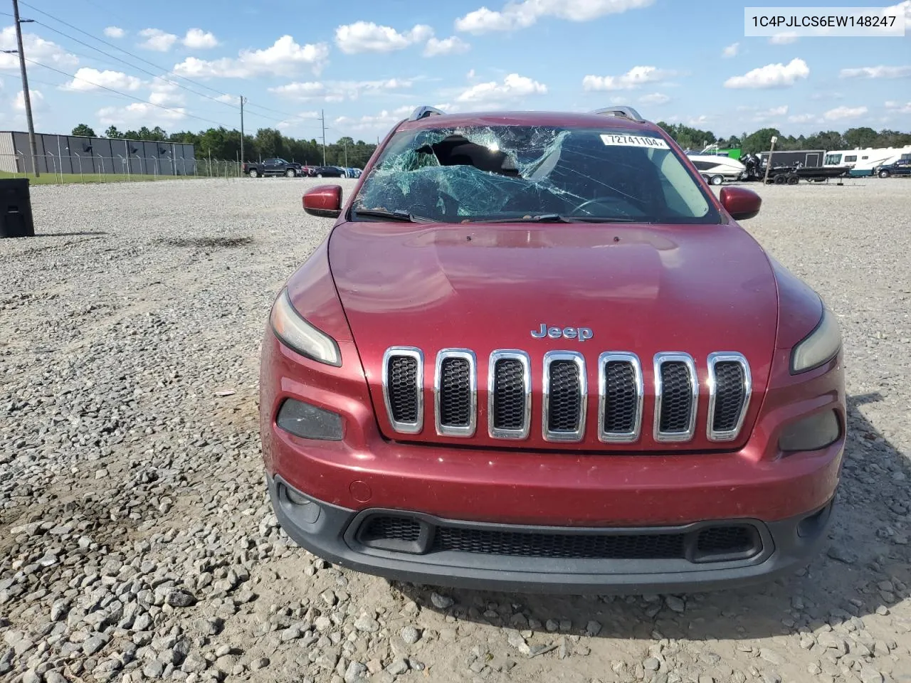 2014 Jeep Cherokee Latitude VIN: 1C4PJLCS6EW148247 Lot: 72741104