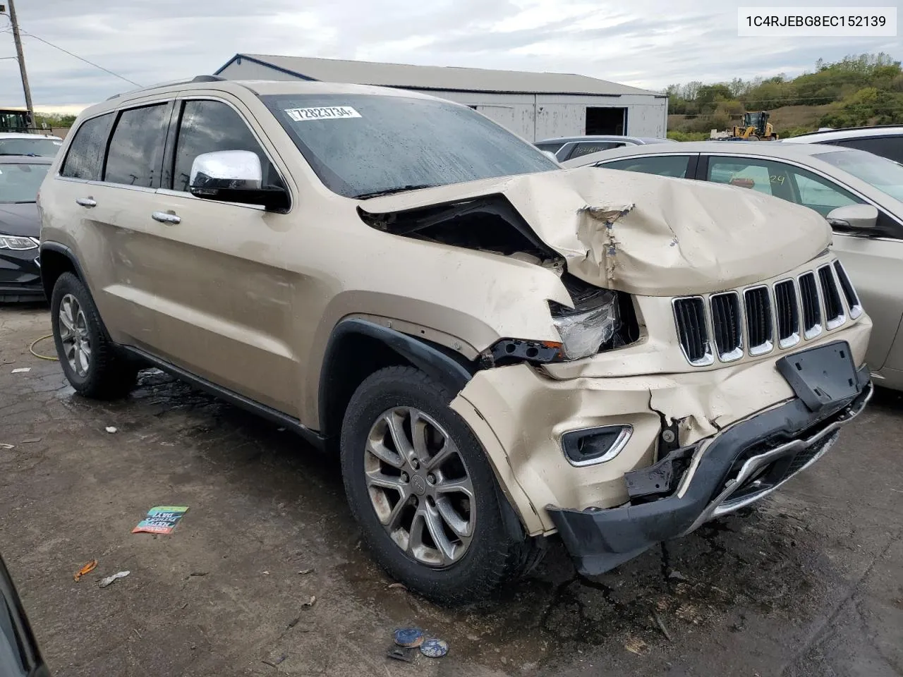 2014 Jeep Grand Cherokee Limited VIN: 1C4RJEBG8EC152139 Lot: 72823734