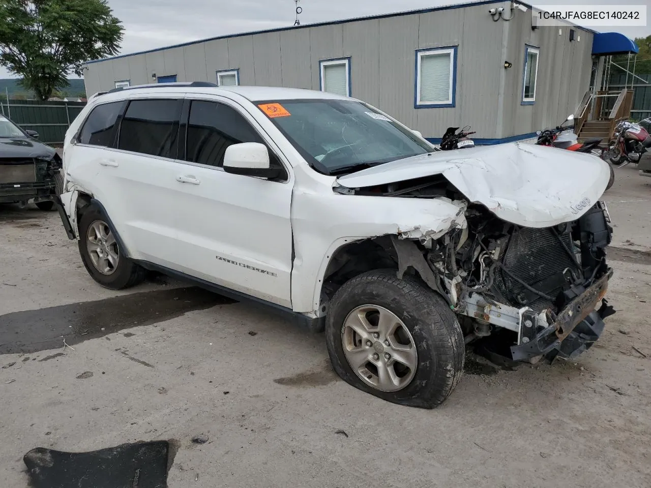 2014 Jeep Grand Cherokee Laredo VIN: 1C4RJFAG8EC140242 Lot: 72917514