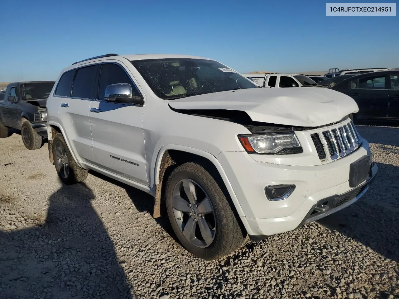 2014 Jeep Grand Cherokee Overland VIN: 1C4RJFCTXEC214951 Lot: 72918864