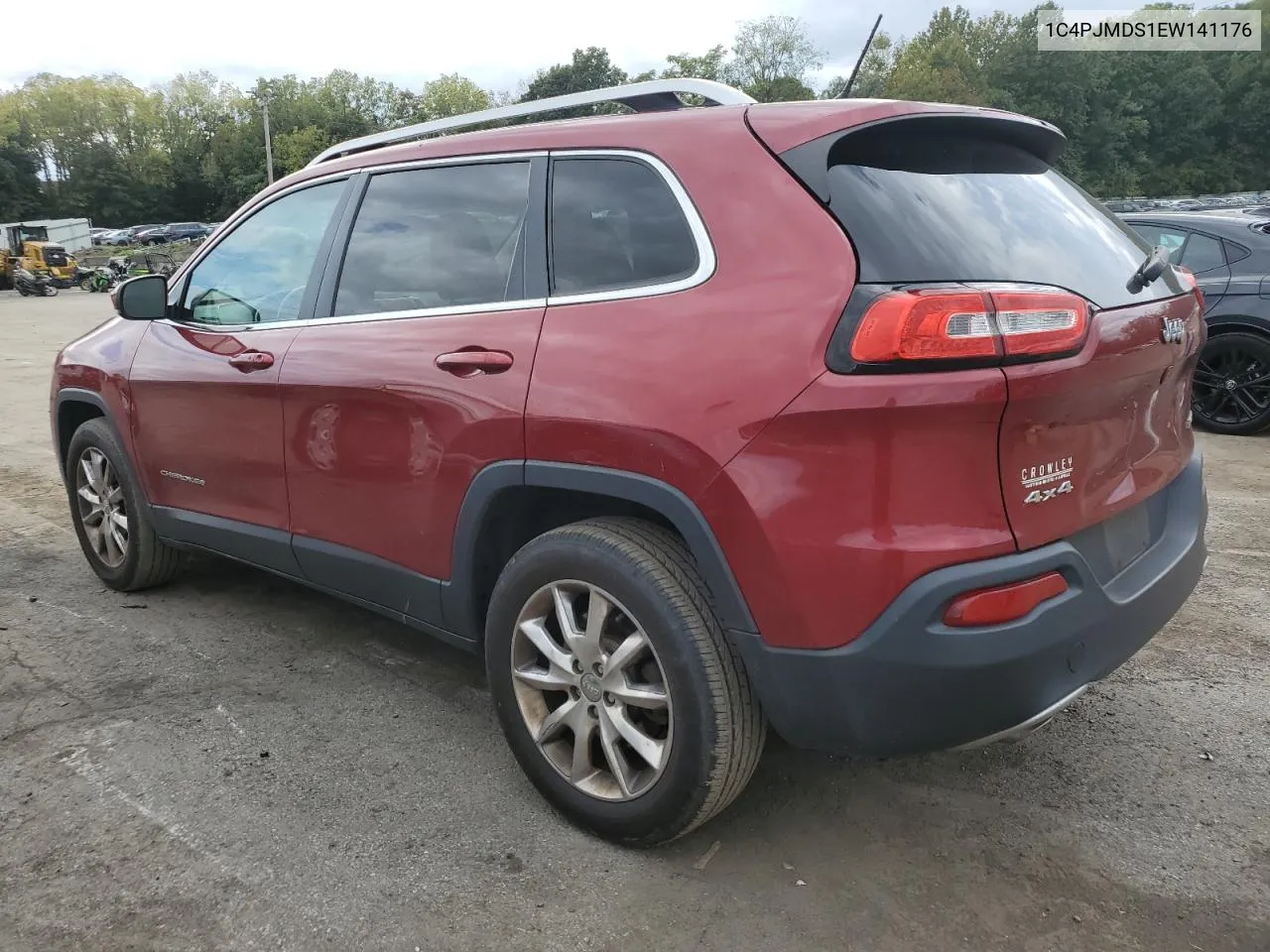 1C4PJMDS1EW141176 2014 Jeep Cherokee Limited