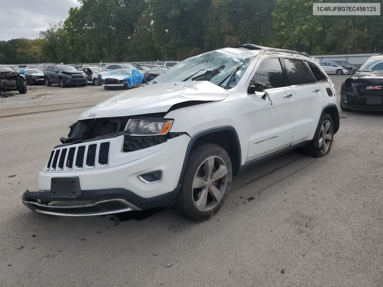 2014 Jeep Grand Cherokee Limited VIN: 1C4RJFBG7EC458125 Lot: 72970334