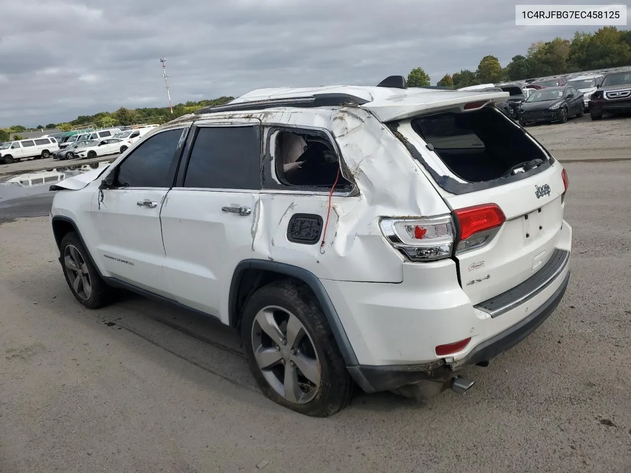 2014 Jeep Grand Cherokee Limited VIN: 1C4RJFBG7EC458125 Lot: 72970334