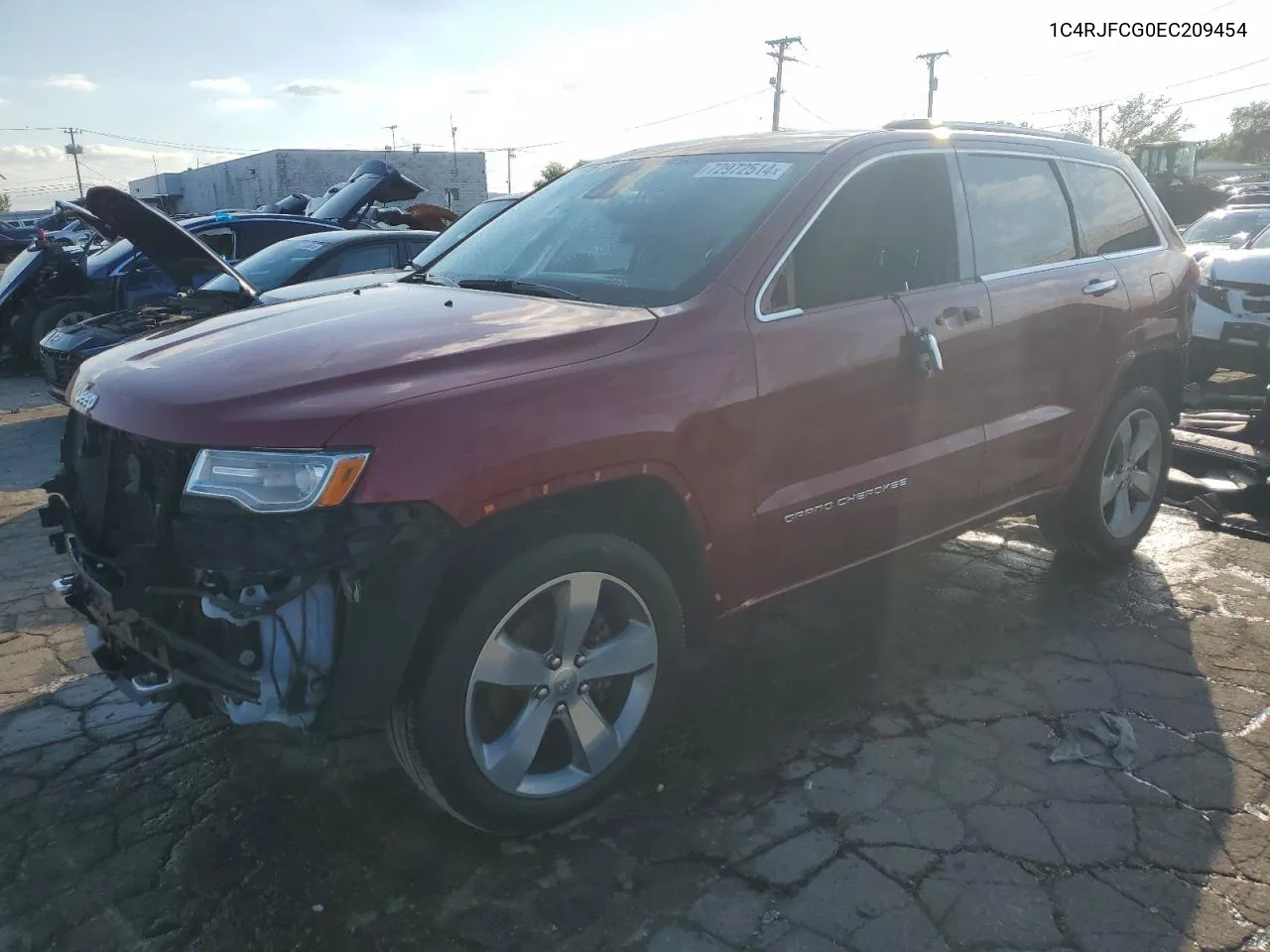 1C4RJFCG0EC209454 2014 Jeep Grand Cherokee Overland