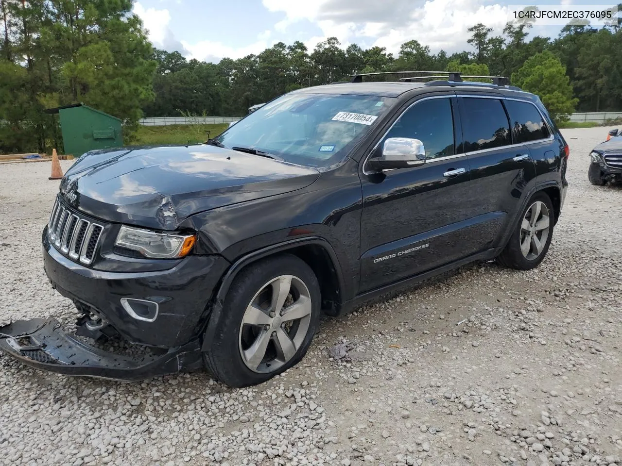 2014 Jeep Grand Cherokee Overland VIN: 1C4RJFCM2EC376095 Lot: 73170054