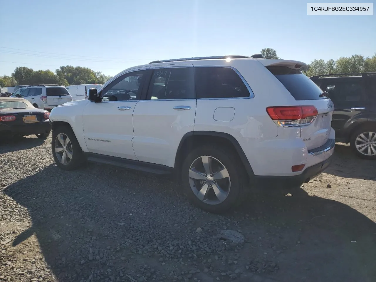 2014 Jeep Grand Cherokee Limited VIN: 1C4RJFBG2EC334957 Lot: 73171274