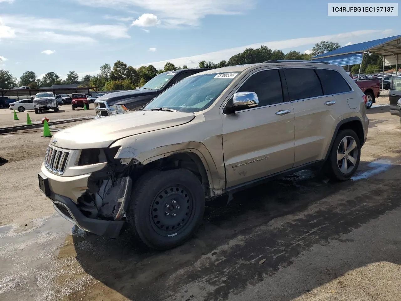 2014 Jeep Grand Cherokee Limited VIN: 1C4RJFBG1EC197137 Lot: 73188534