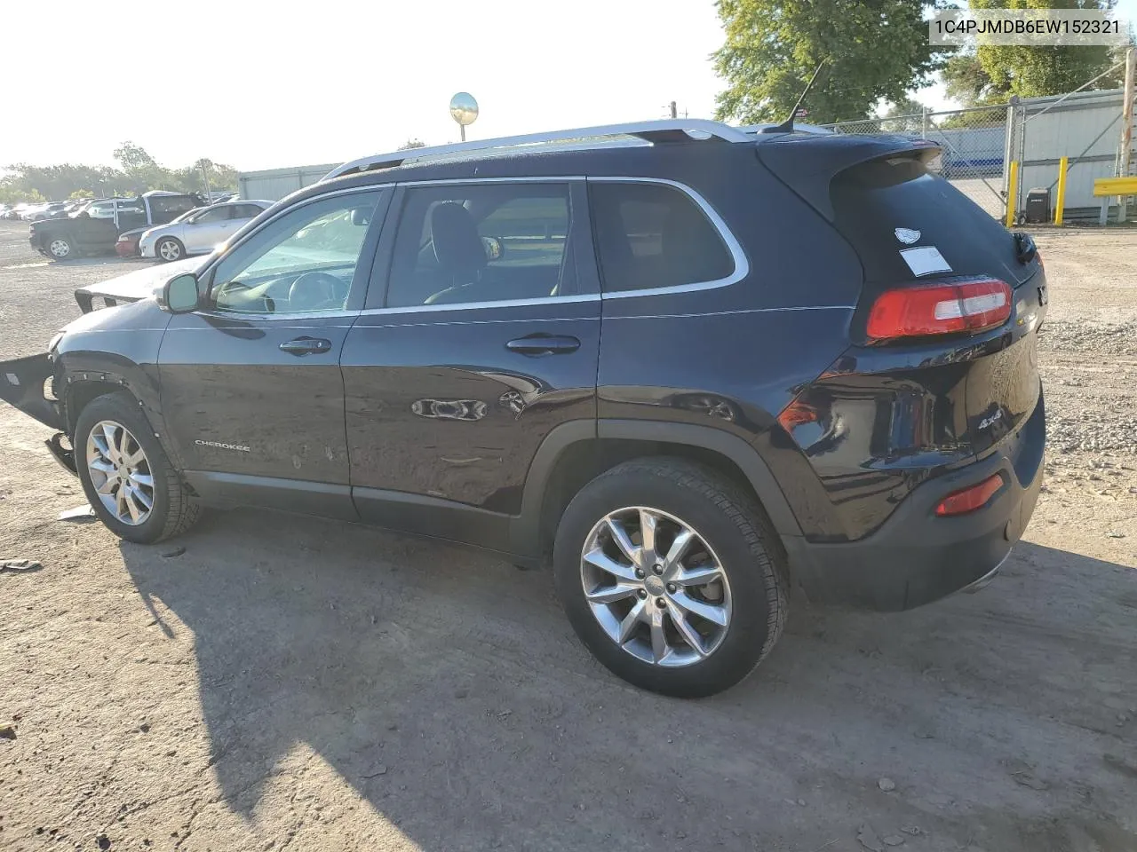 2014 Jeep Cherokee Limited VIN: 1C4PJMDB6EW152321 Lot: 73315924