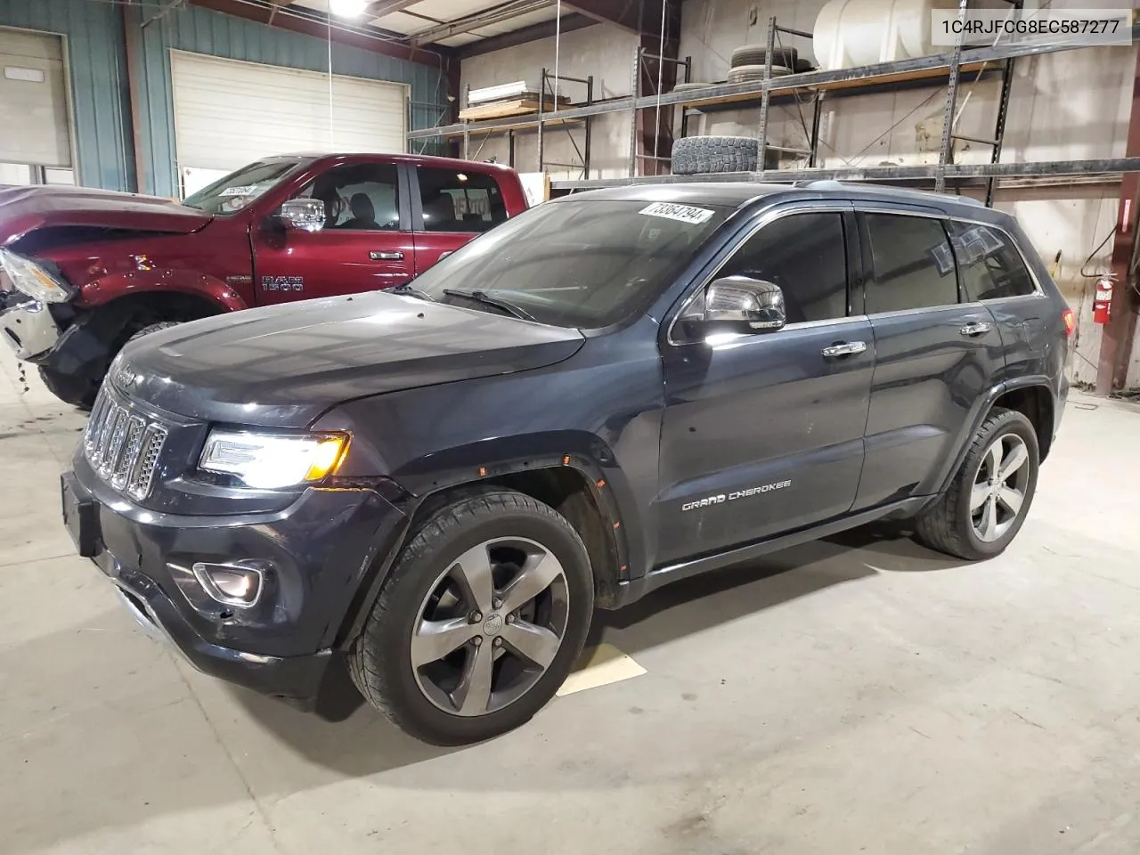 2014 Jeep Grand Cherokee Overland VIN: 1C4RJFCG8EC587277 Lot: 73364794