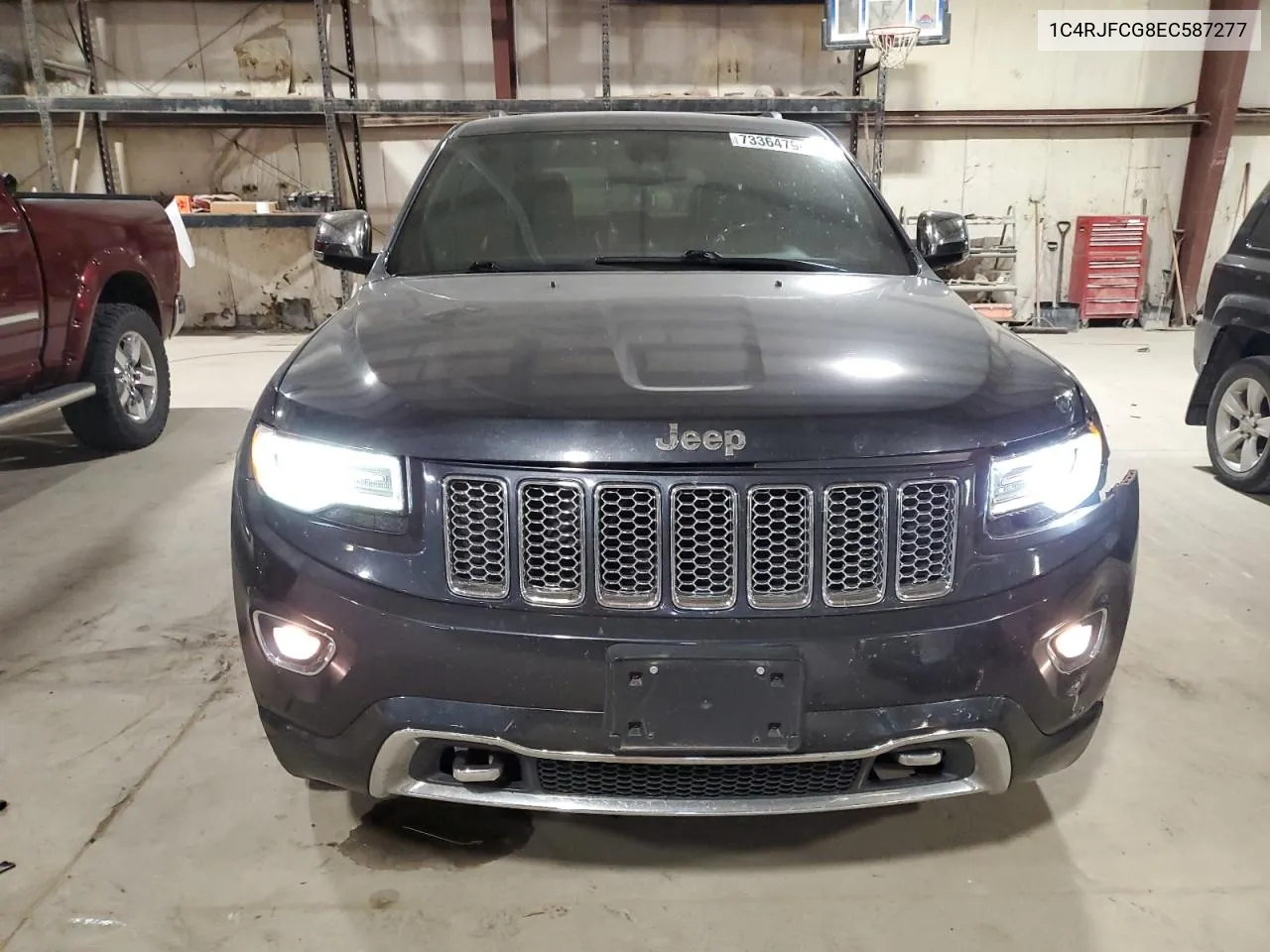 2014 Jeep Grand Cherokee Overland VIN: 1C4RJFCG8EC587277 Lot: 73364794