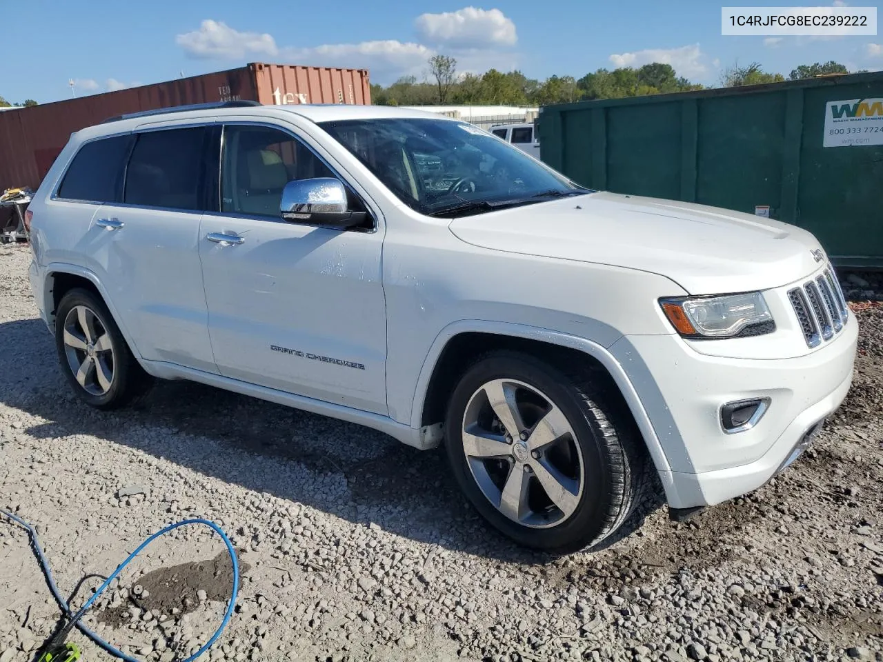 2014 Jeep Grand Cherokee Overland VIN: 1C4RJFCG8EC239222 Lot: 73408624