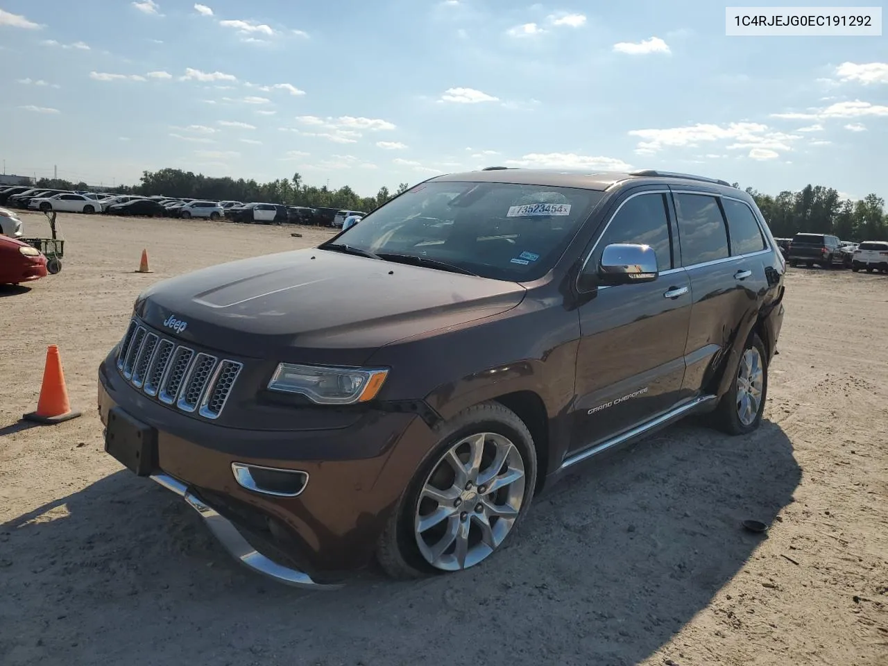 2014 Jeep Grand Cherokee Summit VIN: 1C4RJEJG0EC191292 Lot: 73523454