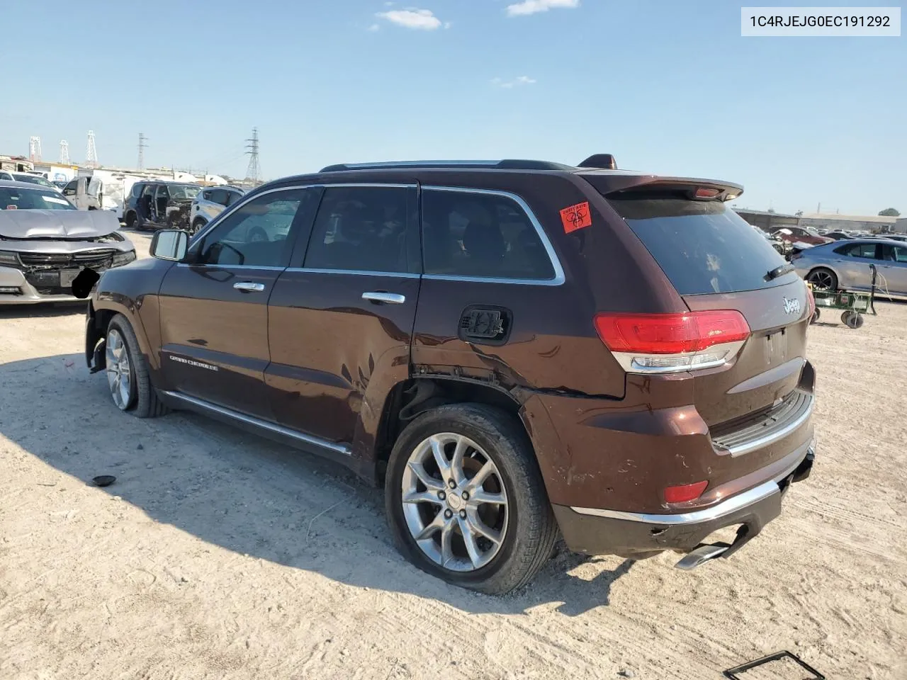 2014 Jeep Grand Cherokee Summit VIN: 1C4RJEJG0EC191292 Lot: 73523454