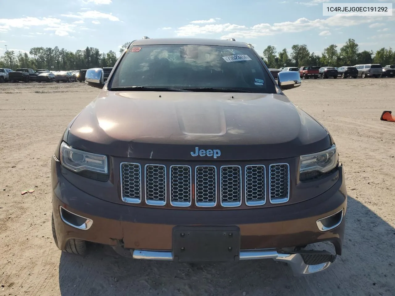 2014 Jeep Grand Cherokee Summit VIN: 1C4RJEJG0EC191292 Lot: 73523454