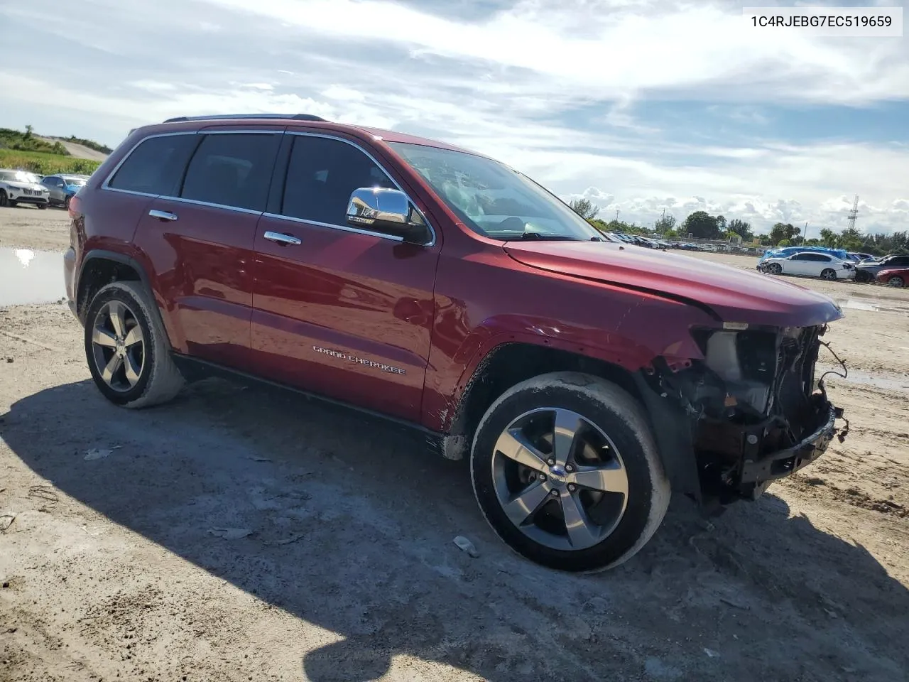 2014 Jeep Grand Cherokee Limited VIN: 1C4RJEBG7EC519659 Lot: 73549994