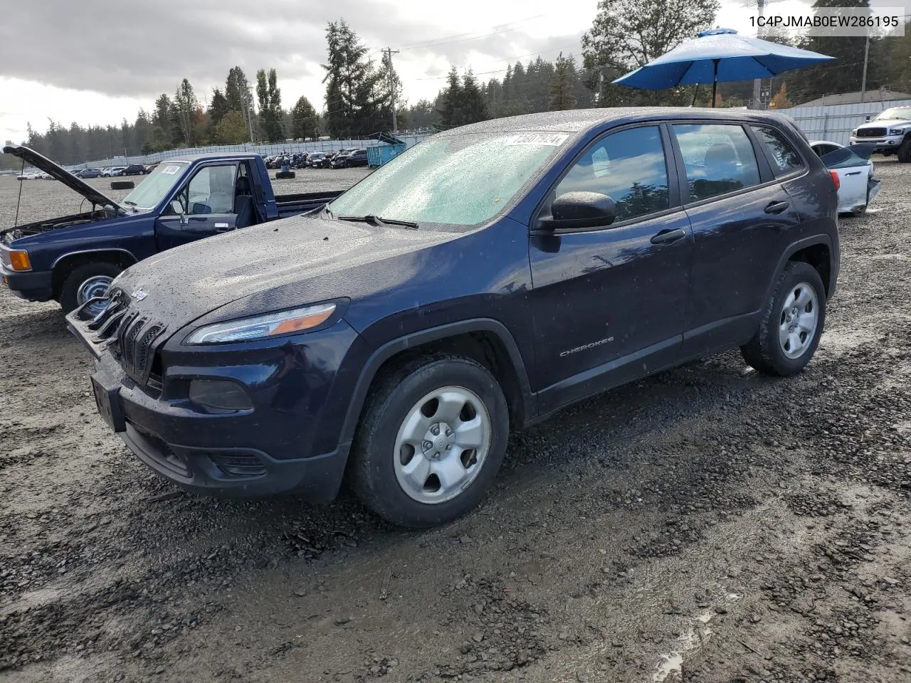 2014 Jeep Cherokee Sport VIN: 1C4PJMAB0EW286195 Lot: 73607924