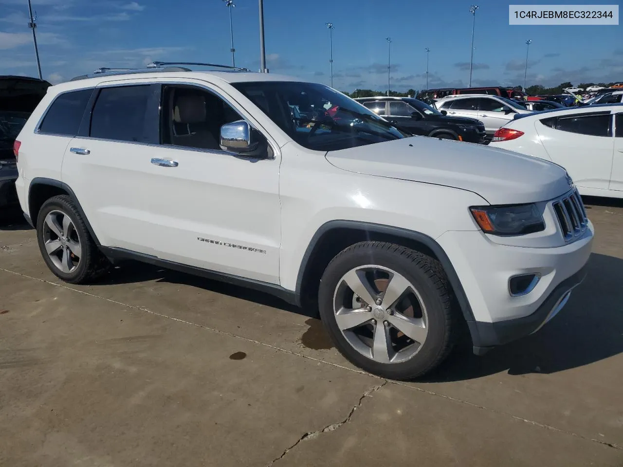 2014 Jeep Grand Cherokee Limited VIN: 1C4RJEBM8EC322344 Lot: 73637774