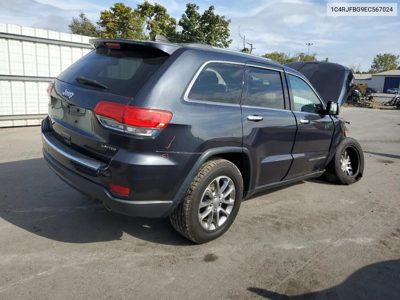 2014 Jeep Grand Cherokee Limited VIN: 1C4RJFBG9EC567024 Lot: 73645894