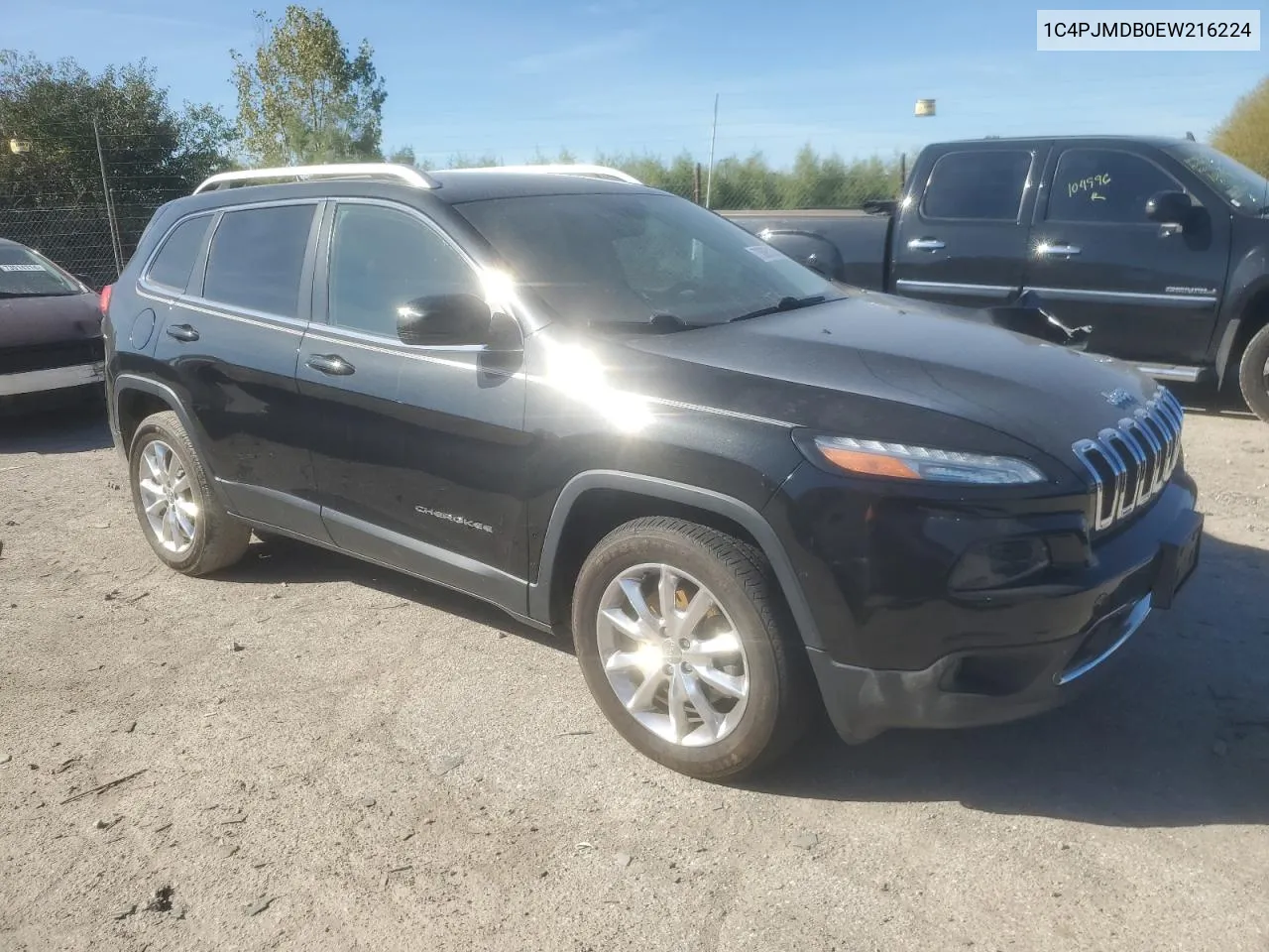 2014 Jeep Cherokee Limited VIN: 1C4PJMDB0EW216224 Lot: 73695154