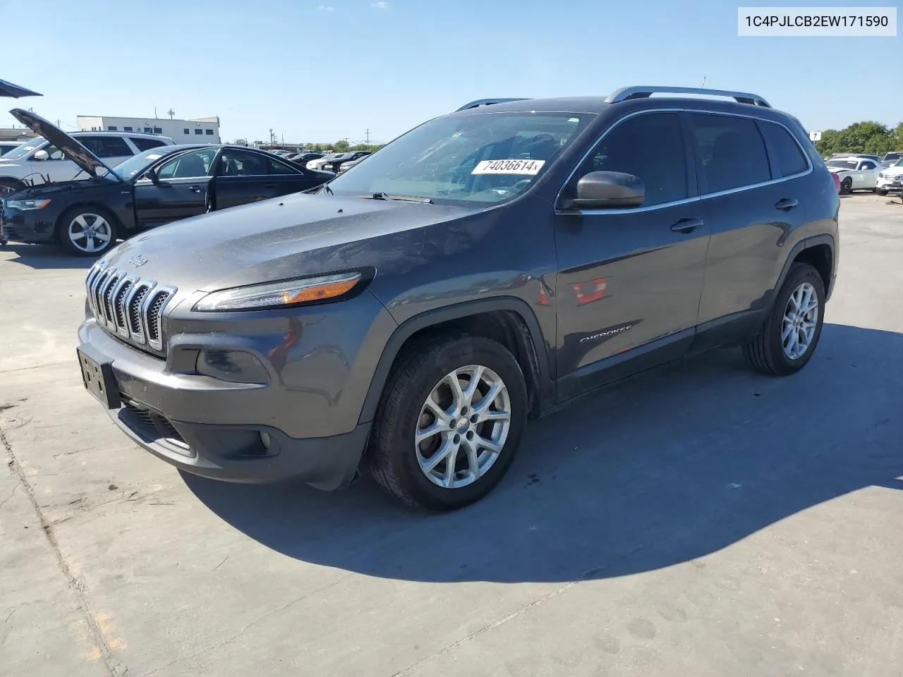 2014 Jeep Cherokee Latitude VIN: 1C4PJLCB2EW171590 Lot: 74036614