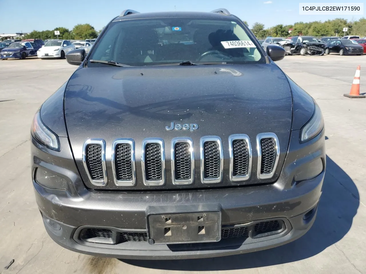 2014 Jeep Cherokee Latitude VIN: 1C4PJLCB2EW171590 Lot: 74036614