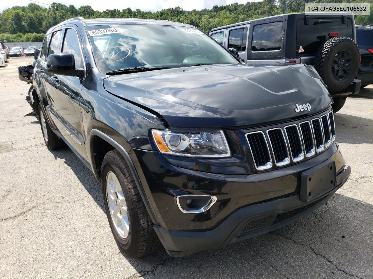 2014 Jeep Grand Cherokee Laredo VIN: 1C4RJFAG5EC106632 Lot: 74227364