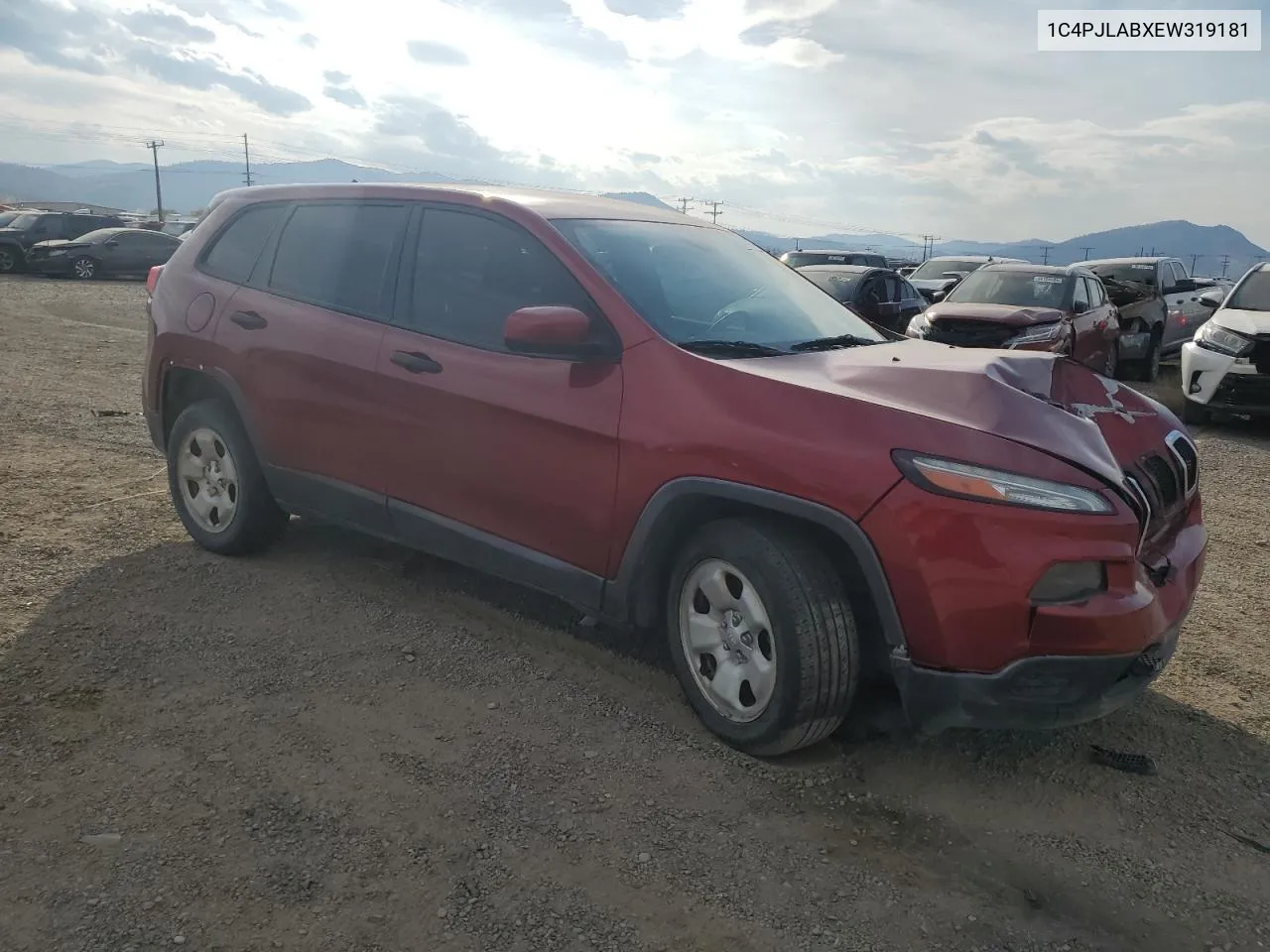 2014 Jeep Cherokee Sport VIN: 1C4PJLABXEW319181 Lot: 74259824